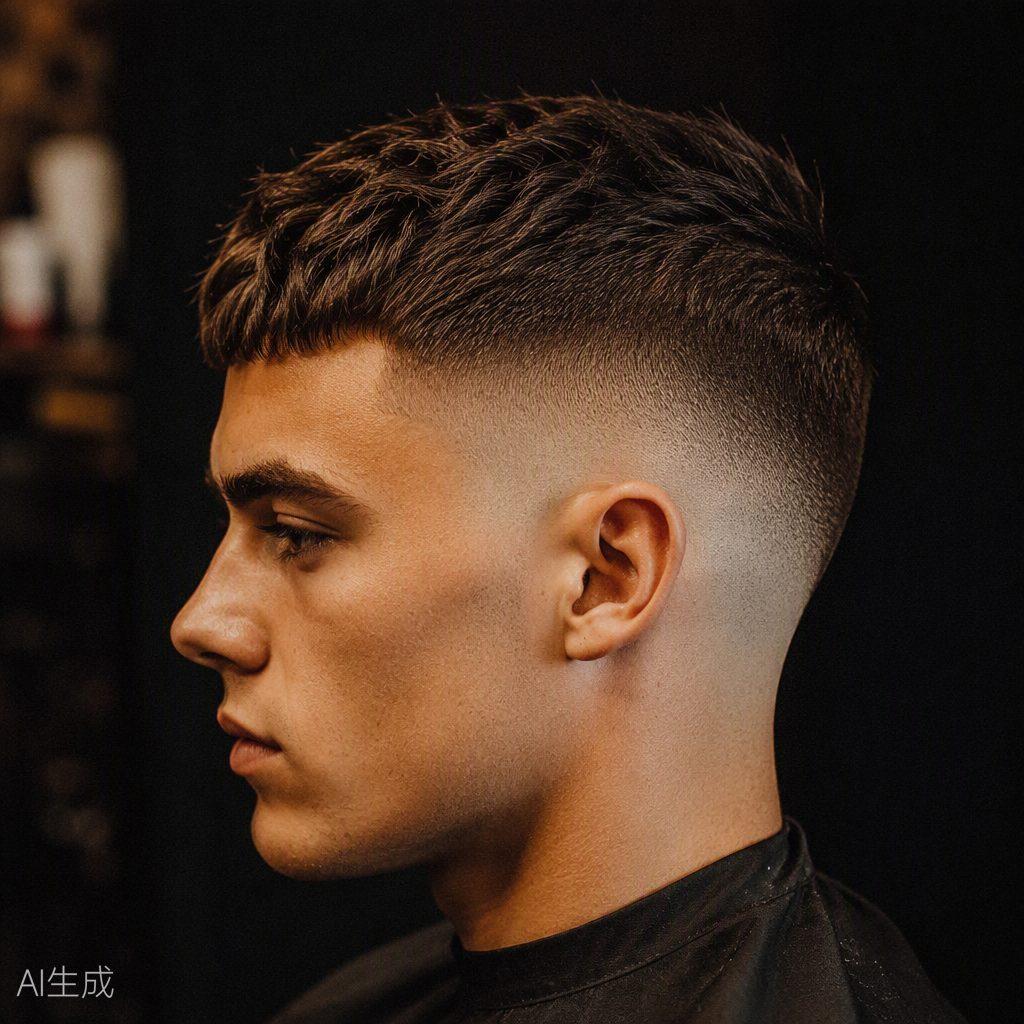 Low skin fade, textured crop